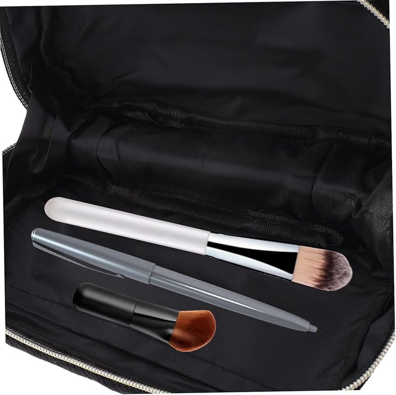 Large Corduroy Makeup Bag Travel Cosmetic Organizer Toiletry Pouch For Women - Image 3